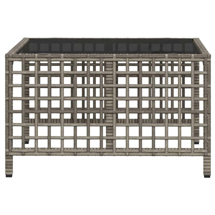 Divani da Giardino ad Angolo 3 pz Cuscini Grigio in Polyrattan