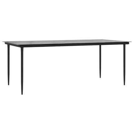 Set da Pranzo da Giardino 9pz con Cuscini Marrone in Polyrattan