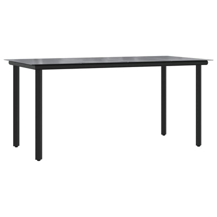 Set da Pranzo da Giardino 7pz con Cuscini in Polyrattan Marrone