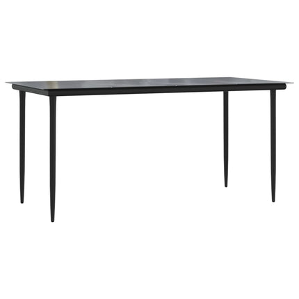 Set da Pranzo da Giardino 7pz con Cuscini in Polyrattan Marrone