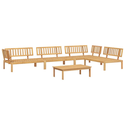 Set Divano Pallet da Giardino 5 pz in Legno Massello di Acacia