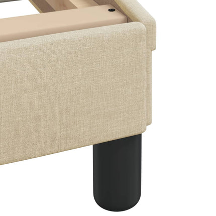 Giroletto senza Materasso Crema 90x190 cm in Tessuto