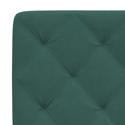 Giroletto senza Materasso Verde Scuro 90x190 cm in Velluto