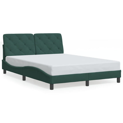 Giroletto senza Materasso Verde Scuro 120x200 cm in Velluto