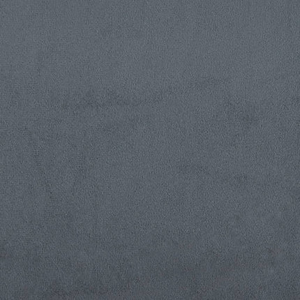 Giroletto senza Materasso Grigio Scuro 160x200 cm Velluto