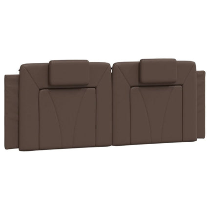 Giroletto con Testiera Marrone 140x190 cm in Similpelle