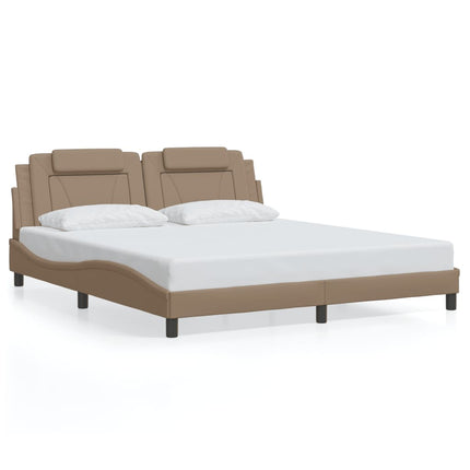 Giroletto con Testiera Cappuccino 180x200 cm in Similpelle