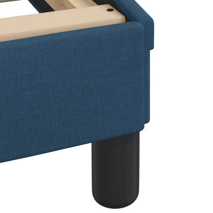 Letto con Materasso Blu 160x200 cm in Tessuto