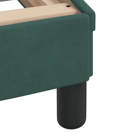 Letto con Materasso Verde Scuro 180x200 cm in Velluto
