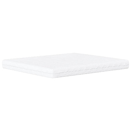 Letto con Materasso Grigio Chiaro160x200 cm Tessuto