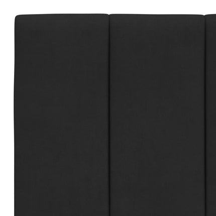 Letto con Materasso Nero 100x200 cm in Velluto