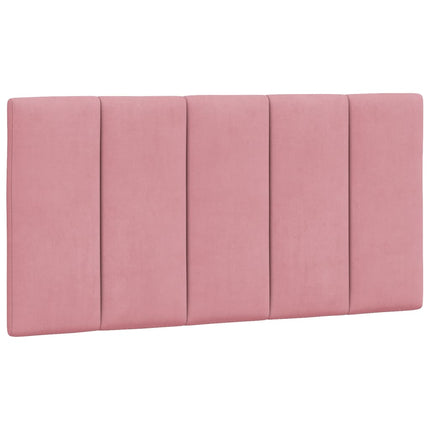 Letto con Materasso Rosa 100x200 cm in Velluto