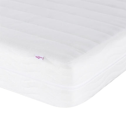 Letto con Materasso Rosa 90x200 cm in Velluto