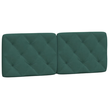 Letto con Materasso Verde Scuro 140x200 cm in Velluto