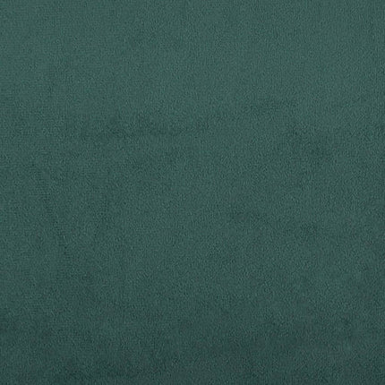 Letto con Materasso Verde Scuro 140x200 cm in Velluto