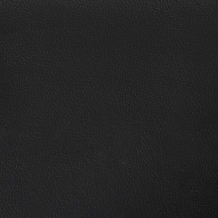 Letto con Materasso Nero 180x200 cm in Similpelle
