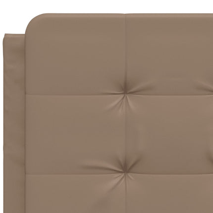 Letto con Materasso Cappuccino 160x200cm Similpelle