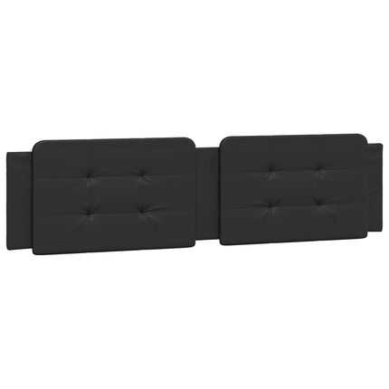 Letto con Materasso Nero 200x200 cm in Similpelle