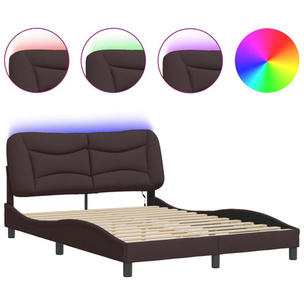 Giroletto con LED senza Materasso 140x200 cm Tessuto