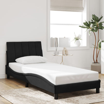 Giroletto con Luci LED Nero 80x200 cm in Velluto