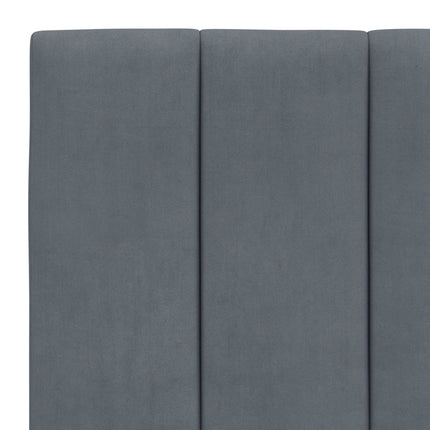 Giroletto con Luci LED Grigio Scuro 90x200 cm in Velluto