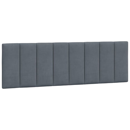 Giroletto con Luci LED Grigio Scuro 160x200 cm in Velluto