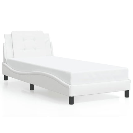 Giroletto con Luci LED Bianco 80x200 cm in Similpelle
