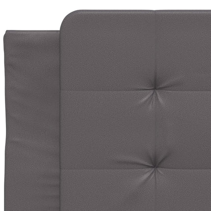 Giroletto con Luci LED Grigio 90x190 cm in Similpelle