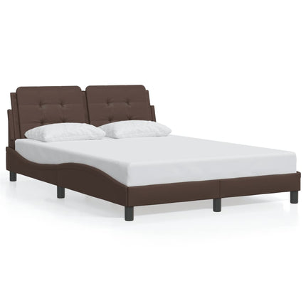 Giroletto con Luci LED Marrone 120x200 cm in Similpelle