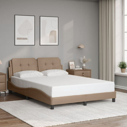 Giroletto con Luci LED Cappuccino 140x200 cm in Similpelle