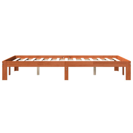 Giroletto senza Materasso Marrone Cera 140x200cm Massello Pino