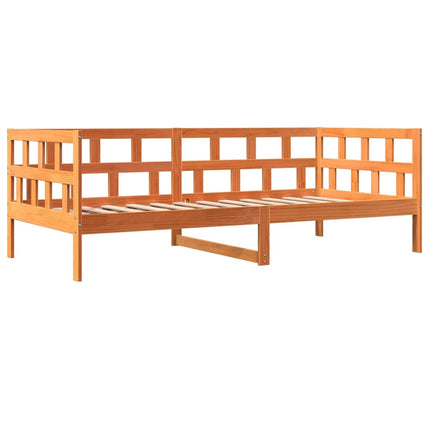 Dormeuse senza Materasso Marrone Cera 90x190 cm Legno di Pino