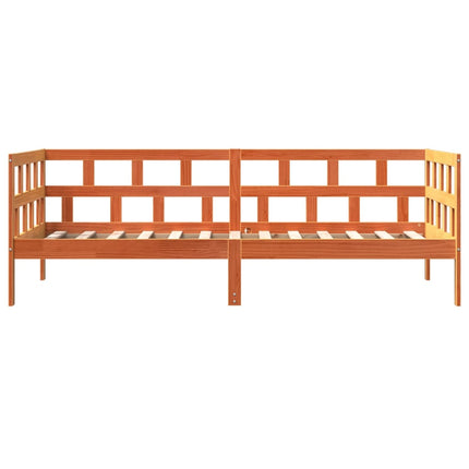 Dormeuse senza Materasso Marrone Cera 90x190 cm Legno di Pino