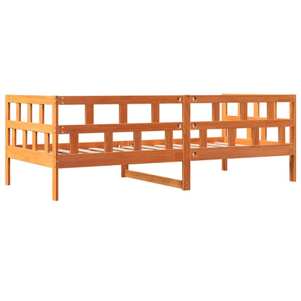 Dormeuse senza Materasso Marrone Cera 90x190 cm Legno di Pino