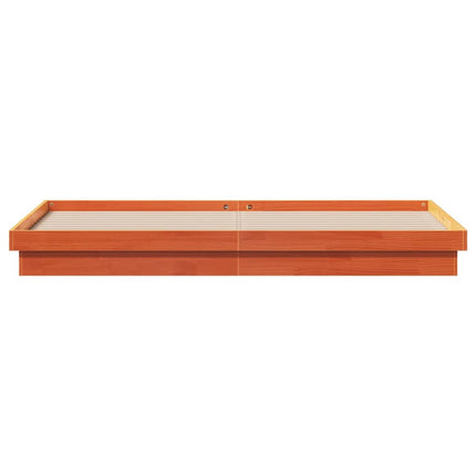Giroletto LED Marrone Cera 200x200 cm in Legno Massello di Pino