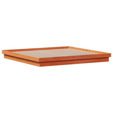 Giroletto LED Marrone Cera 200x200 cm in Legno Massello di Pino