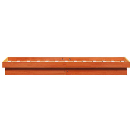 Giroletto LED Marrone Cera 90x190 cm in Legno Massello di Pino