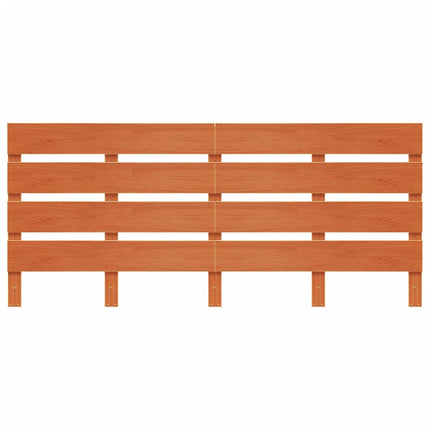 Testiera Marrone Cera 135 cm in Legno Massello di Pino