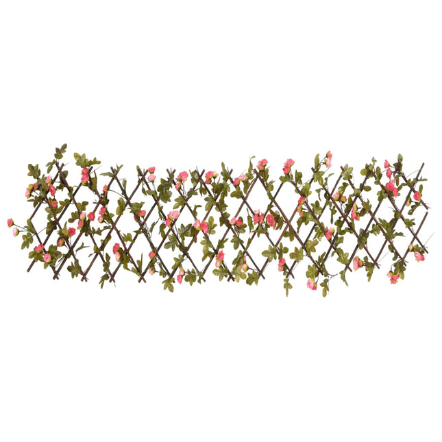 Traliccio Edera Artificiale Espandibile Rosa Scuro 180x20 cm