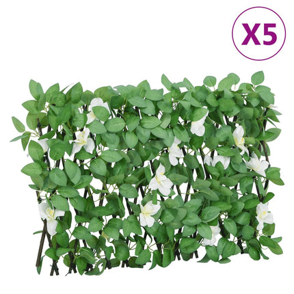 Traliccio Edera Artificiale Espandibile Verde 5pz 180x30 cm