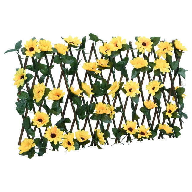 Traliccio Edera Artificiale Espandibile 5pz Giallo 180x20 cm