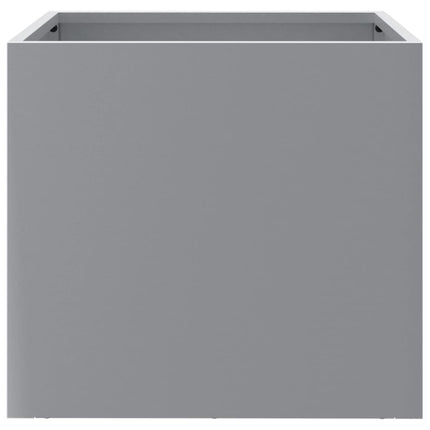 Fioriere 2pz Argento 32x30x29 cm in Acciaio Zincato