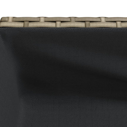 Fioriere Giardino con Ripiani 2pz Grigie 70x28x70cm Polyrattan