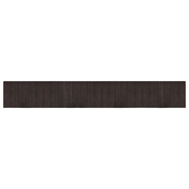 Tappeto Rettangolare Marrone Scuro 60x400 cm in BambÃ¹