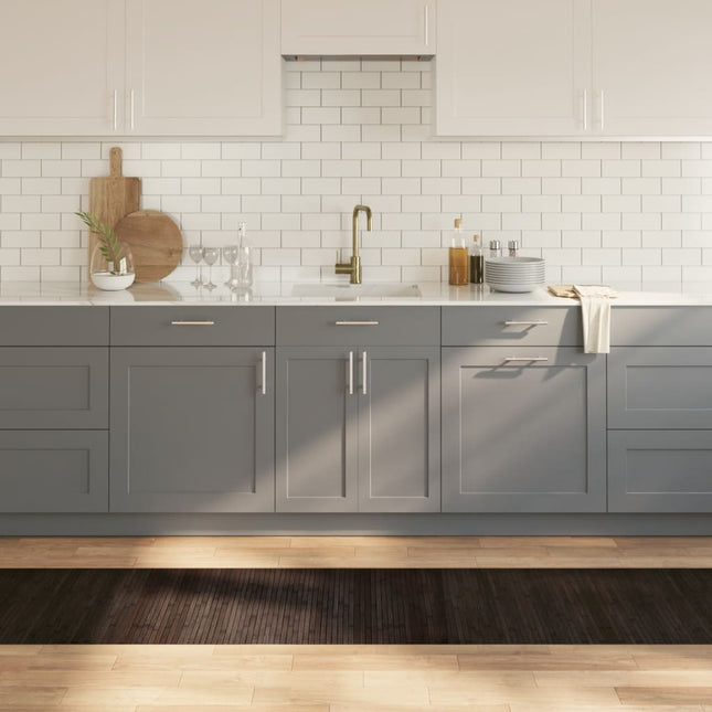 Tappeto Rettangolare Marrone Scuro 60x400 cm in BambÃ¹