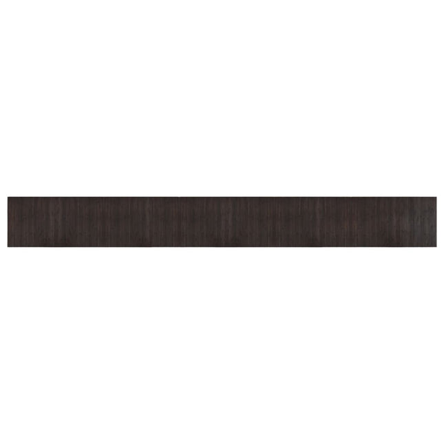 Tappeto Rettangolare Marrone Scuro 60x500 cm in BambÃƒÂ¹