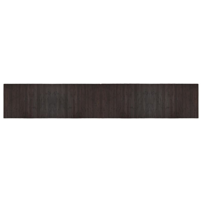 Tappeto Rettangolare Marrone Scuro 70x400 cm in BambÃ¹