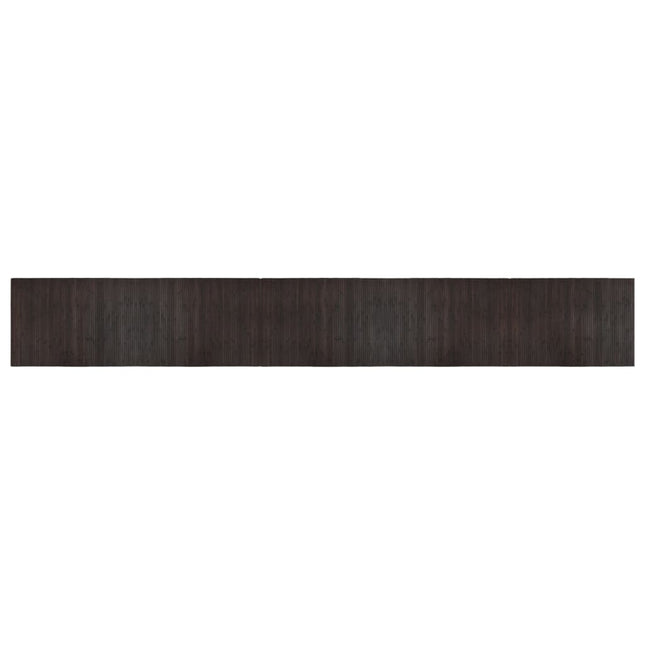Tappeto Rettangolare Marrone Scuro 70x500 cm in BambÃ¹