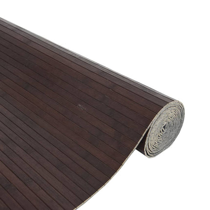 Tappeto Rettangolare Marrone Scuro 80x300 cm in BambÃƒÂ¹
