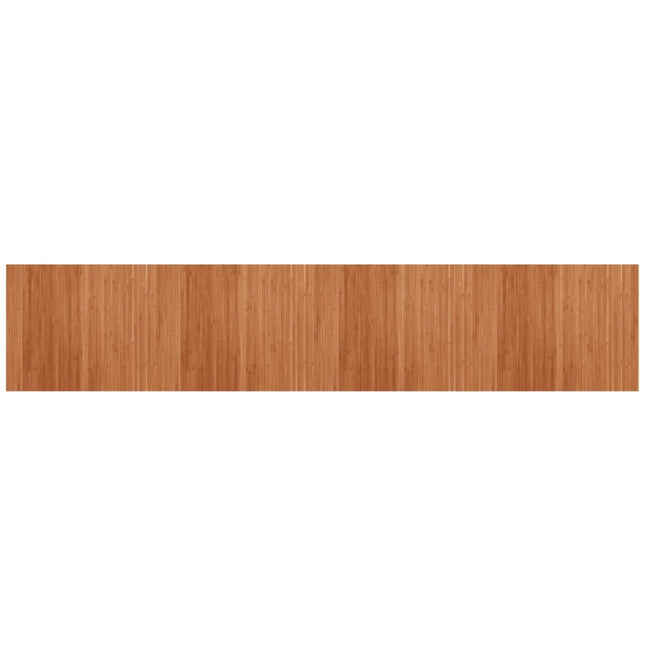 Tappeto Rettangolare Marrone 80x400 cm in BambÃƒÂ¹